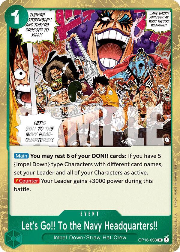 Let's Go!! To the Navy Headquarters.. - One Piece Card Game