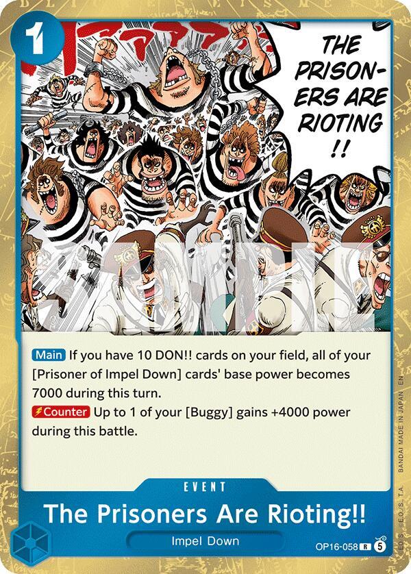 The Prisoners Are Rioting!! - One Piece Card Game