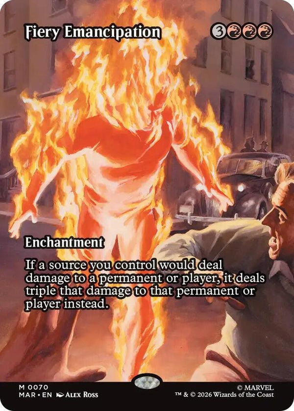 Fiery Emancipation (Borderless) - Magic: The Gathering