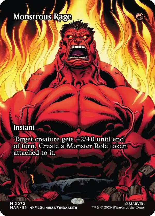 Monstrous Rage (Borderless) - Magic: The Gathering