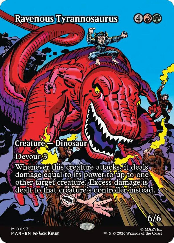 Ravenous Tyrannosaurus (Borderless) - Magic: The Gathering