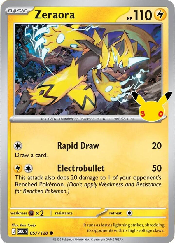 Zeraora (30C 057/128) - Pokémon