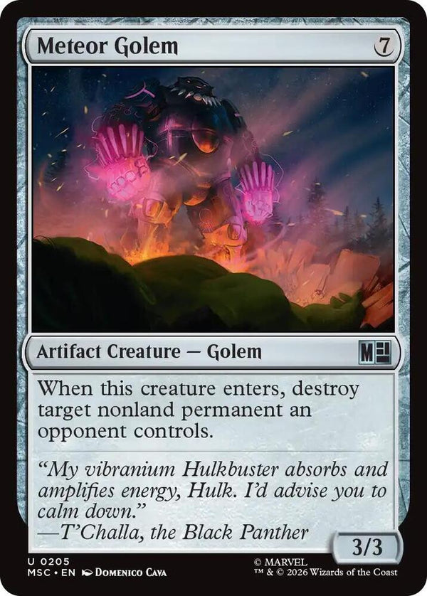 Meteor Golem (Surge Foil) - Magic: The Gathering