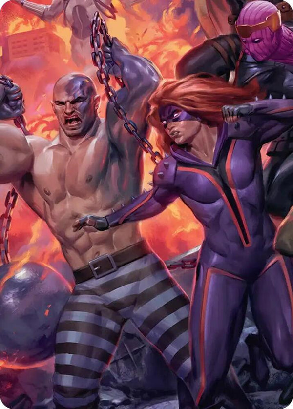 Absorbing Man and Titania Art Card - Magic: The Gathering
