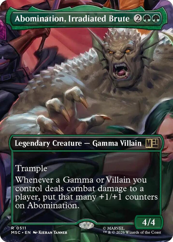 Abomination, Irradiated Brute (Borderless) - Magic: The Gathering
