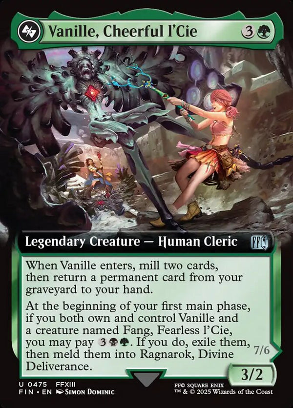 Vanille, Cheerful l'Cie (Extended Art) - Magic: The Gathering