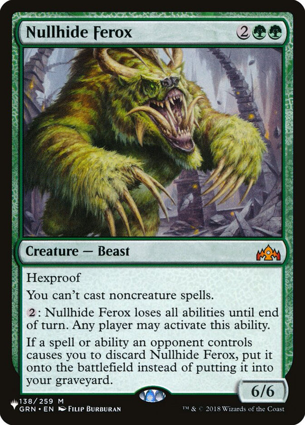 Nullhide Ferox - Magic: The Gathering