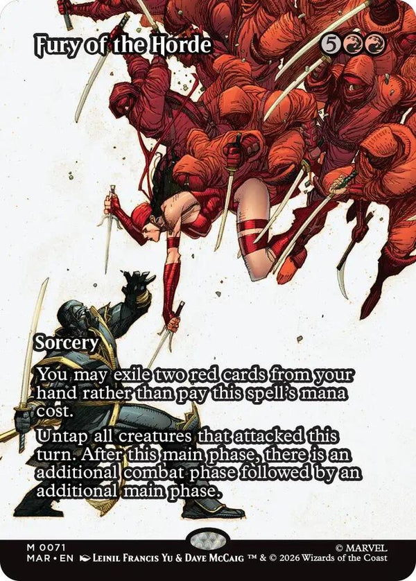 Fury of the Horde (Borderless) - Magic: The Gathering