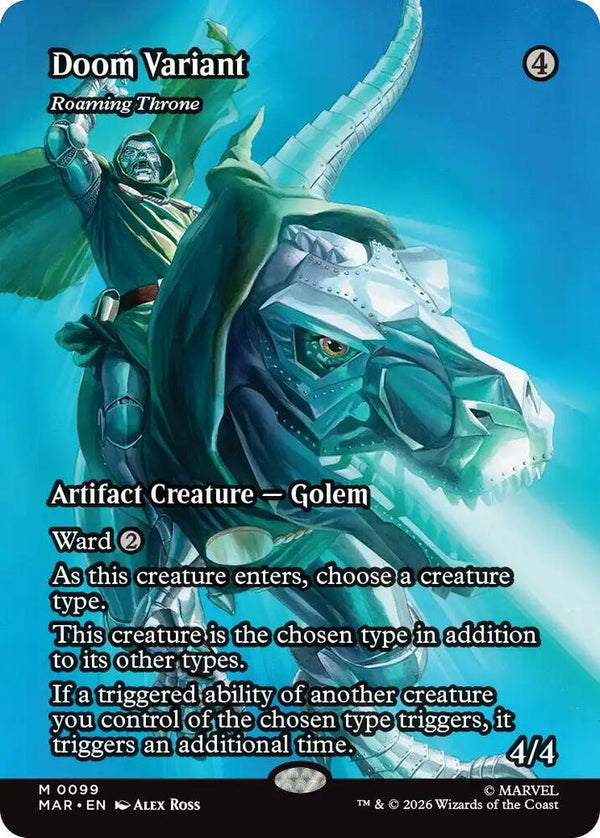 Doom Variant - Roaming Throne (Borderless) - Magic: The Gathering