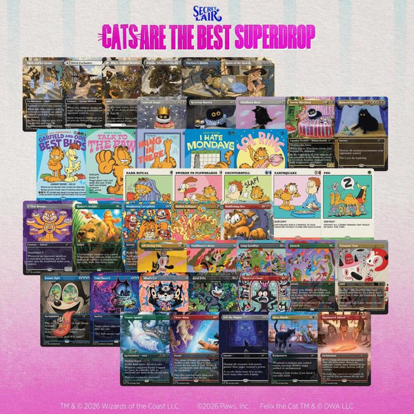 Secret Lair Cats Are the Best Superdrop: Nine Lives Non-Foil Bundle - Magic: The Gathering