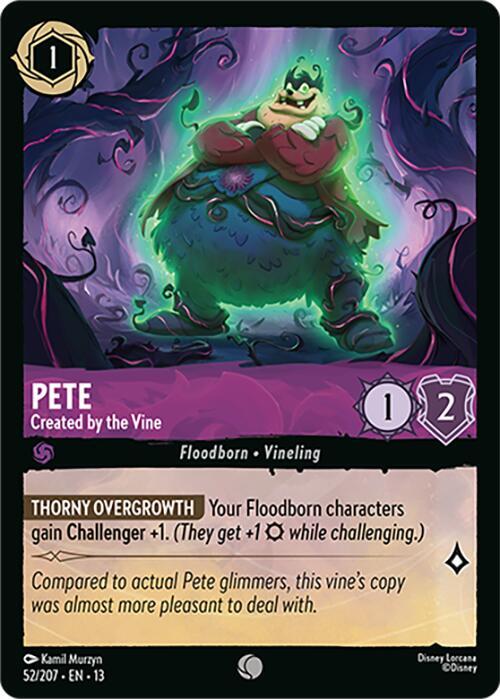 Pete - Created by the Vine - Disney Lorcana