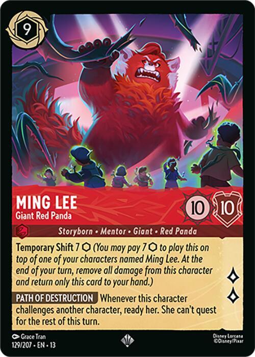Ming Lee - Giant Red Panda - Disney Lorcana