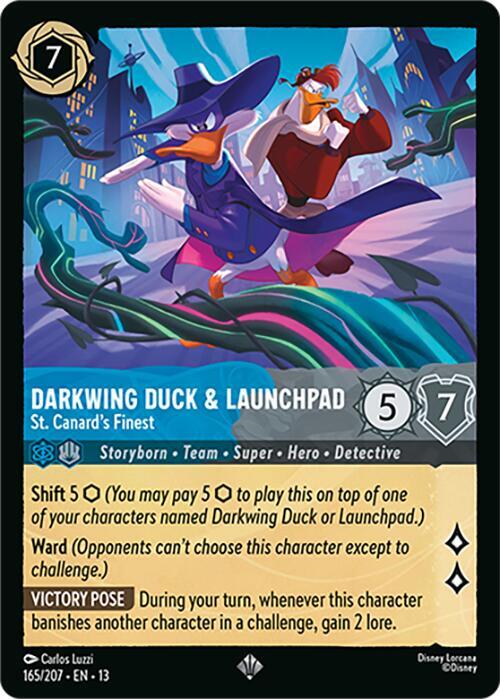 Darkwing Duck & Launchpad - St. Canard's Finest - Disney Lorcana