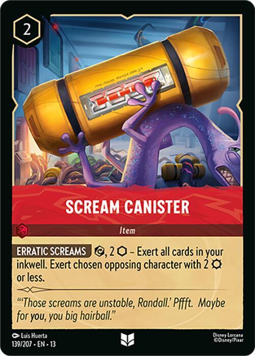 Scream Canister - Disney Lorcana