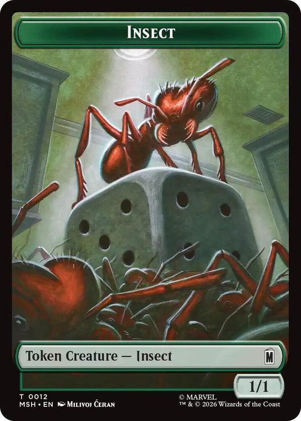 Insect // Clue Double-Sided Token - Magic: The Gathering