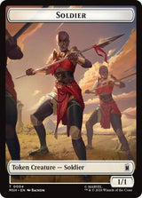 Soldier // Clue Double-Sided Token - Magic: The Gathering