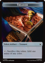 Treasure (0027) // Rogue (0025) Double-Sided Token (Surge Foil) - Magic: The Gathering