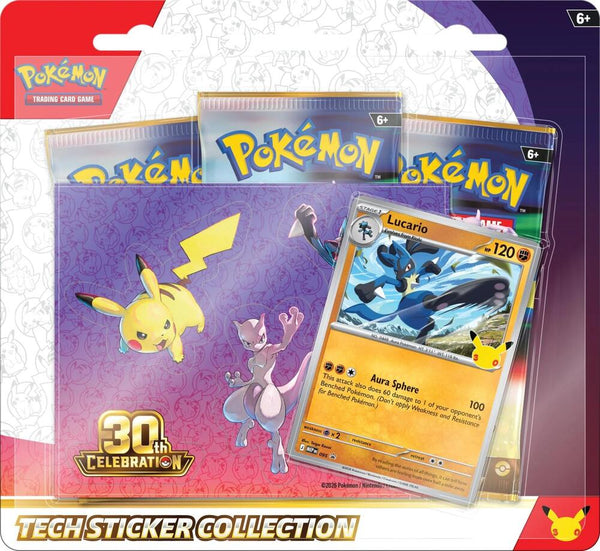 30th Celebration Tech Sticker Collection [Lucario] (30C) - Pokémon
