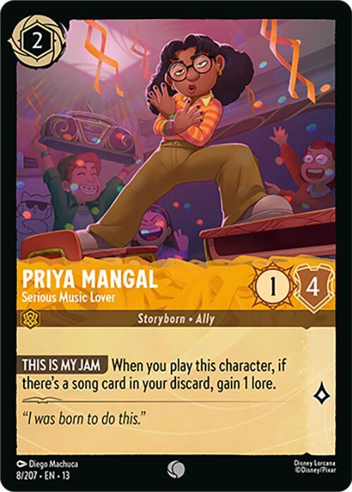 Priya Mangal - Serious Music Lover - Disney Lorcana