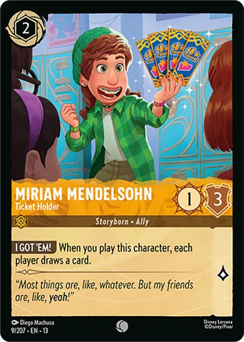 Miriam Mendelsohn - Ticket Holder - Disney Lorcana