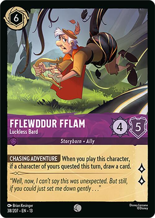 Fflewddur Fflam - Luckless Bard - Disney Lorcana