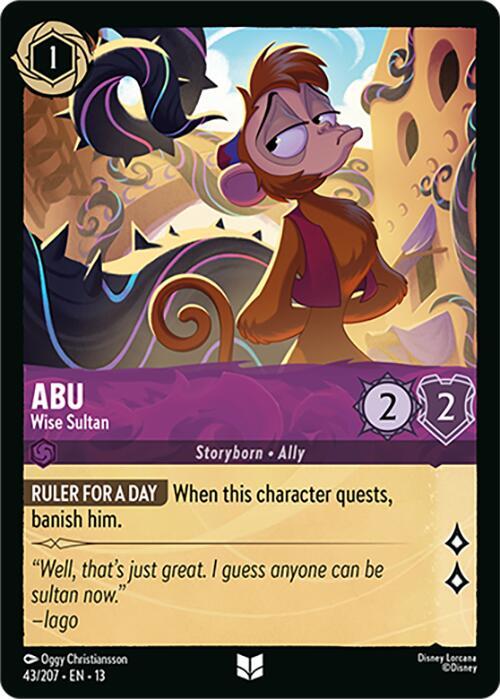 Abu - Wise Sultan - Disney Lorcana