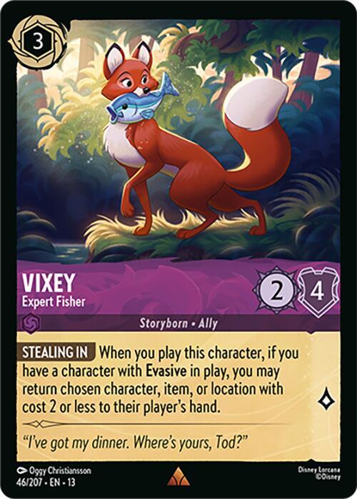Vixey - Expert Fisher - Disney Lorcana