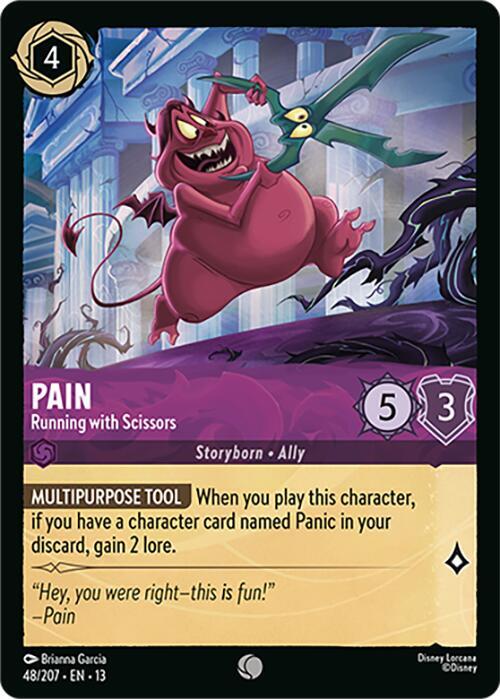 Pain - Running with Scissors - Disney Lorcana