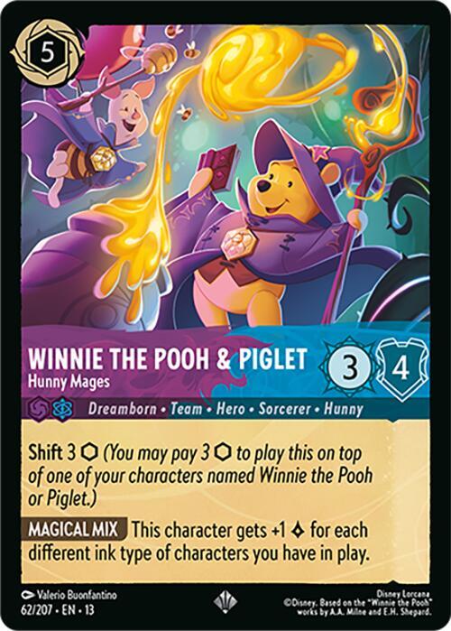 Winnie the Pooh & Piglet - Hunny Mages - Disney Lorcana