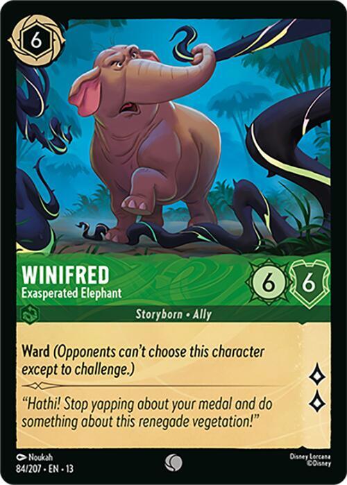 Winifred - Exasperated Elephant - Disney Lorcana