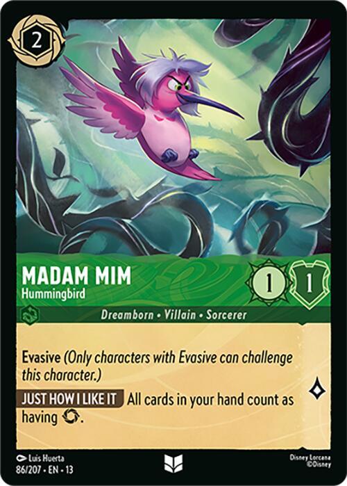 Madam Mim - Hummingbird - Disney Lorcana