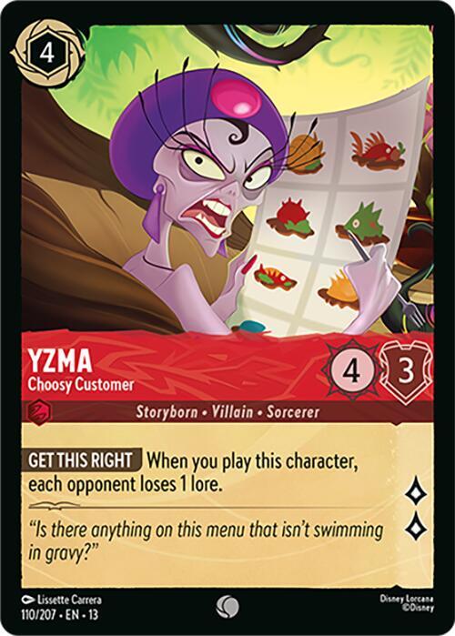 Yzma - Choosy Customer - Disney Lorcana