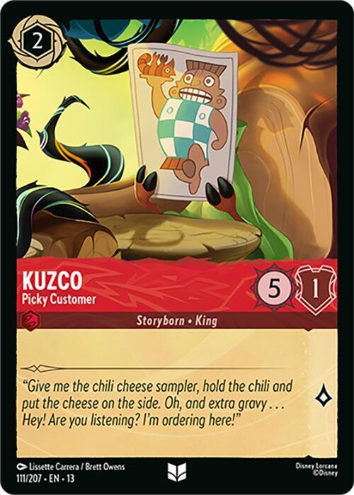 Kuzco - Picky Customer - Disney Lorcana