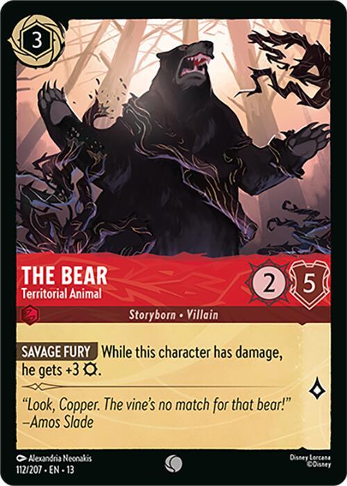 The Bear - Territorial Animal - Disney Lorcana