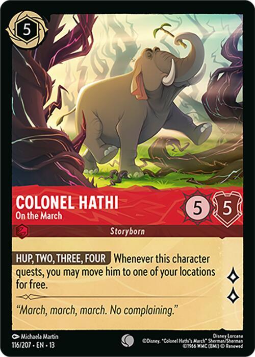 Colonel Hathi - On the March - Disney Lorcana