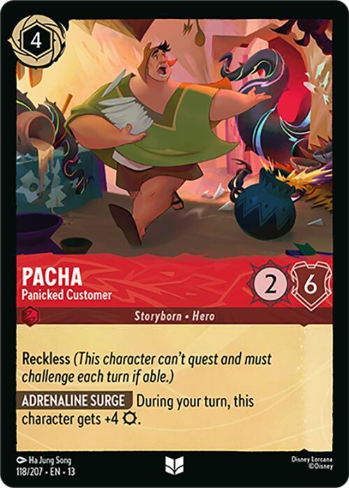 Pacha - Panicked Customer - Disney Lorcana