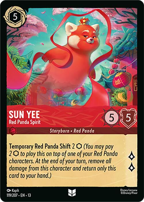 Sun Yee - Red Panda Spirit - Disney Lorcana
