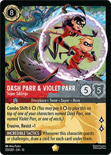 Dash Parr & Violet Parr - Super Siblings - Disney Lorcana