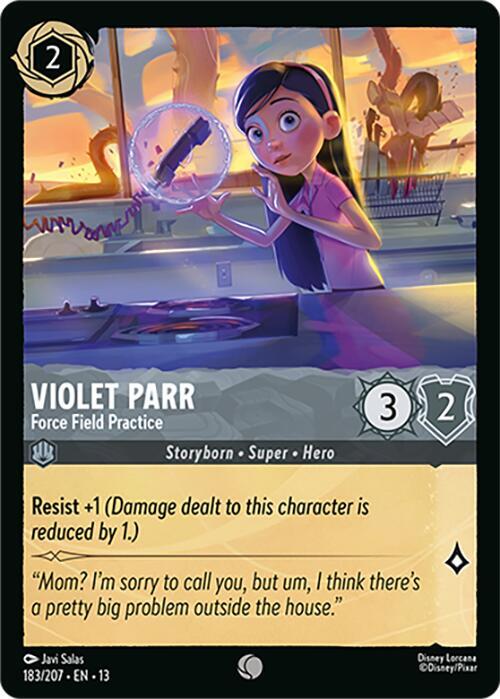 Violet Parr - Force Field Practice - Disney Lorcana