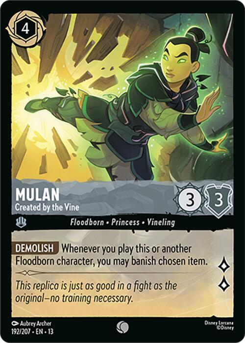 Mulan - Created by the Vine - Disney Lorcana