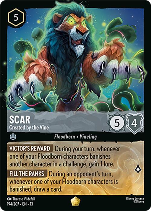 Scar - Created by the Vine - Disney Lorcana
