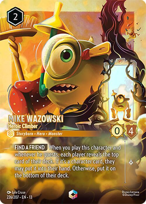 Mike Wazowski - Heroic Climber (Enchanted) - Disney Lorcana