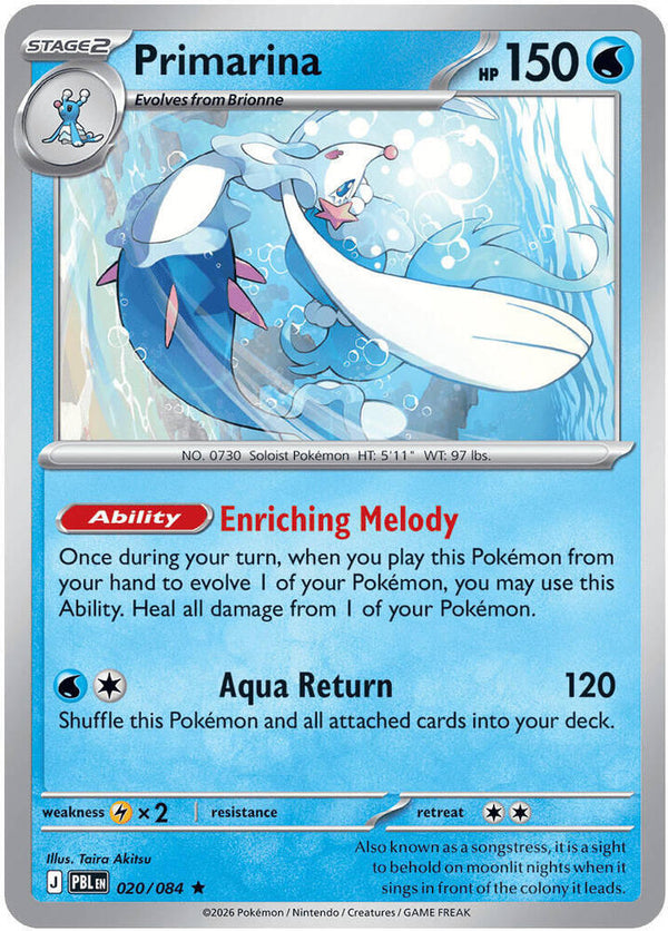 Primarina - 020/084 - Pokémon