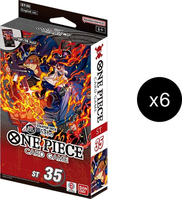 Starter Deck 35: RED/BLACK Sabo Display - One Piece Card Game