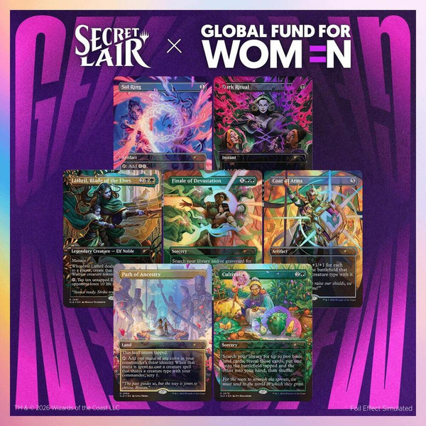 Secret Lair Drop: Secret Lair x Global Fund for Women: Their Magic is Limitless - Traditional Foil Edition - Magic: The Gathering