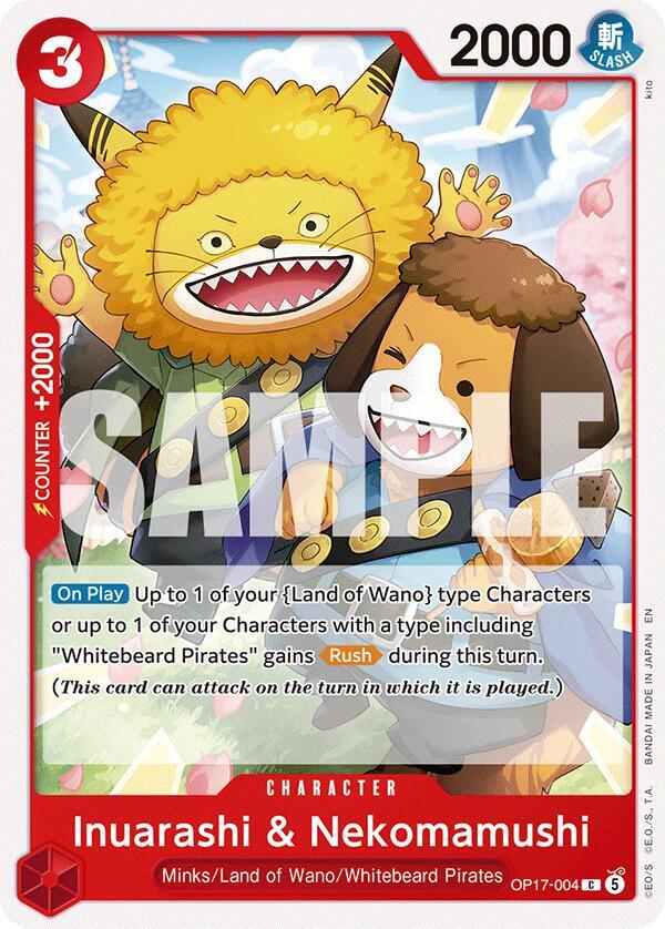 Inuarashi & Nekomamushi - One Piece Card Game