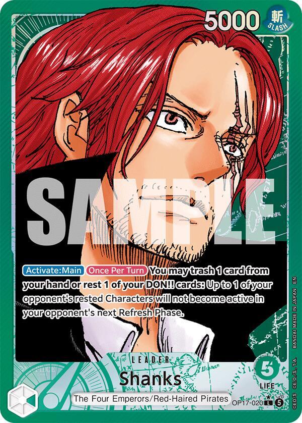 Shanks (020) (Alternate Art) - One Piece Card Game