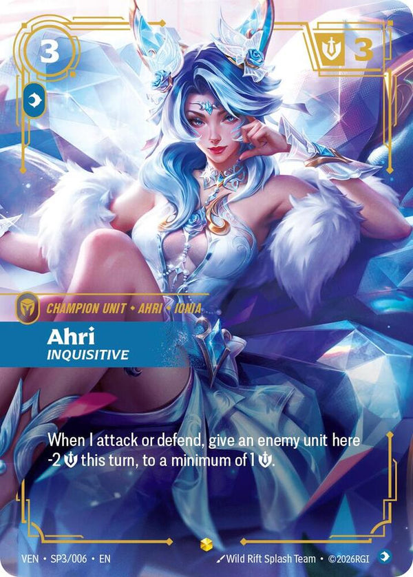 Ahri, Inquisitive (VEN SP3/006) - Riftbound: League of Legends TCG