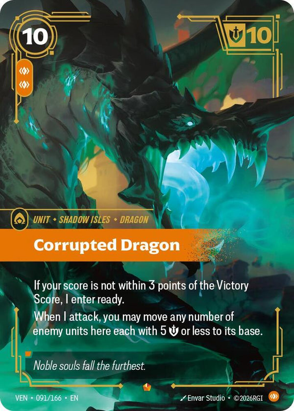 Corrupted Dragon - Riftbound: League of Legends TCG