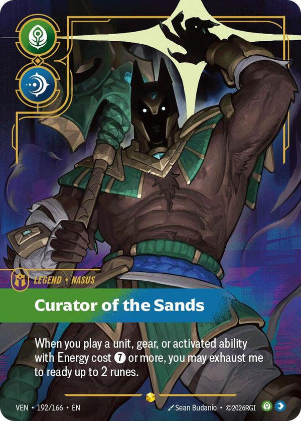 Nasus - Curator of the Sands (Overnumbered) - Riftbound: League of Legends TCG